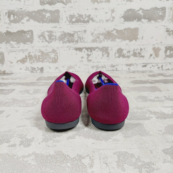 NEW Rothy's The Flat Purple Knit Pointy Toe Slip On Loafers X453 - Picture 2 of 10